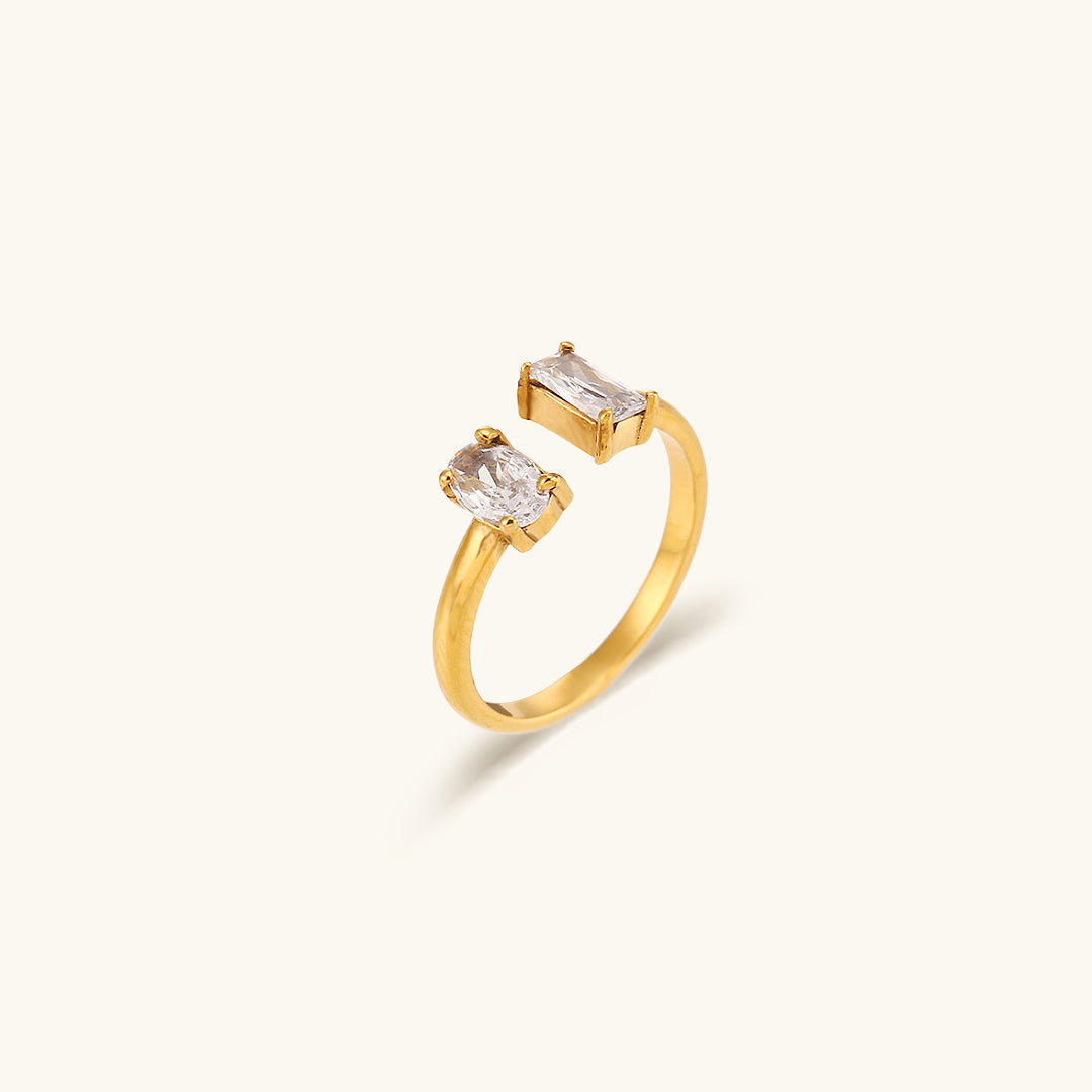 Fedilia Edelsteen Ring | 18k Goud