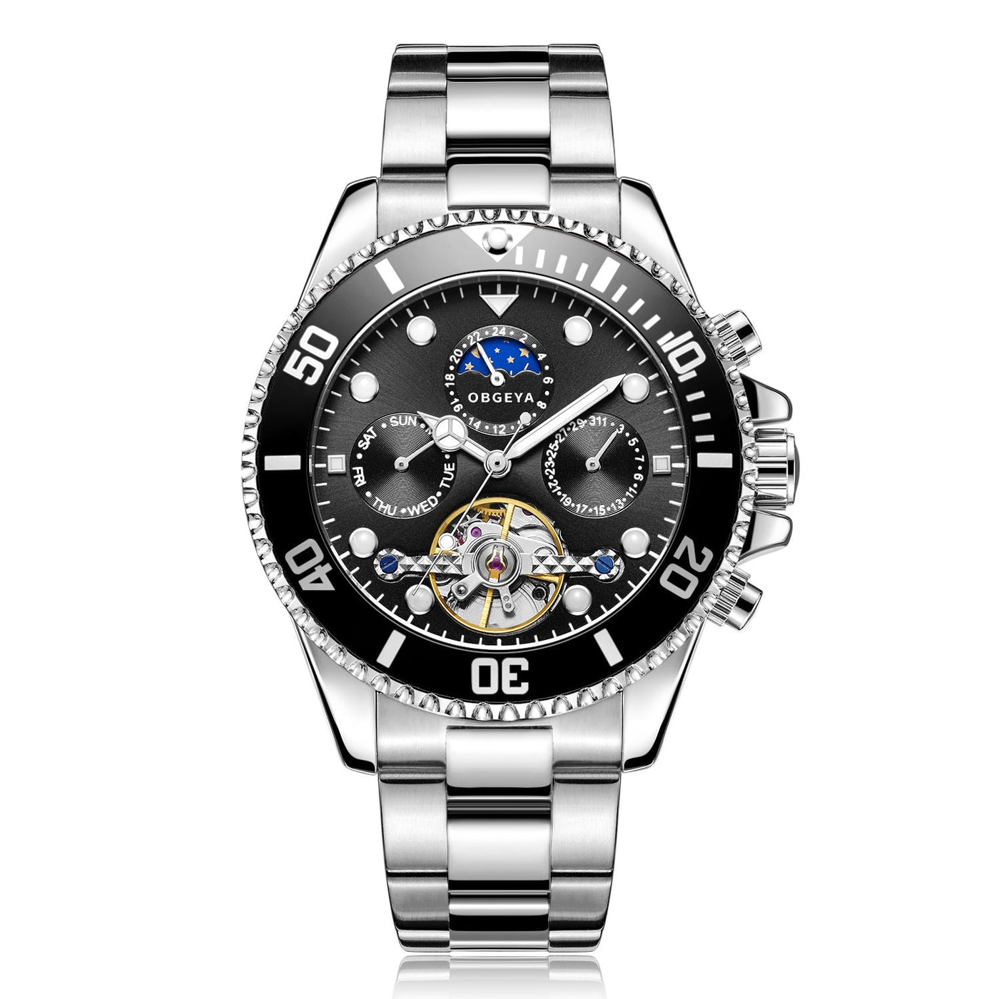 RVS Automatische Tourbillon Horloge