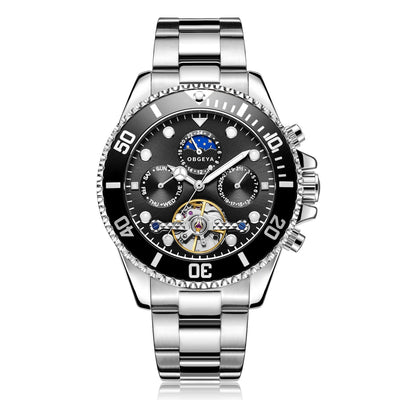 RVS Automatische Tourbillon Horloge