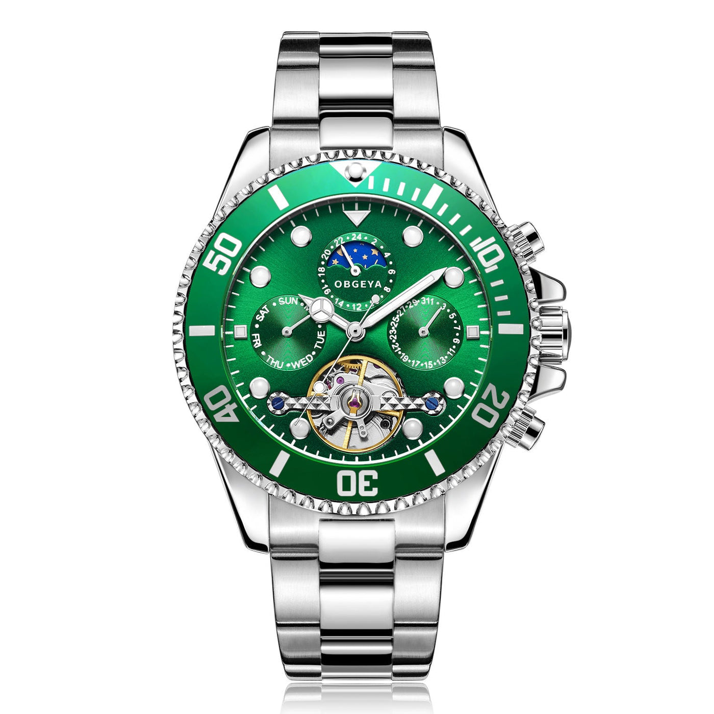RVS Automatische Tourbillon Horloge