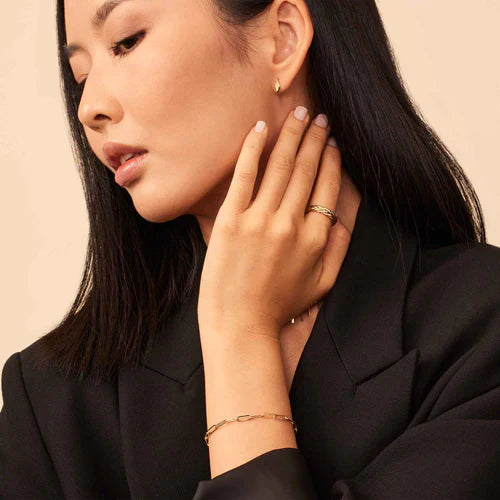 Venetië Schakelarmband | 14k Goud