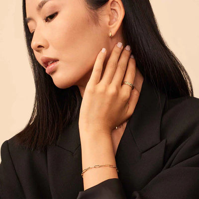 Venetië Schakelarmband | 14k Goud