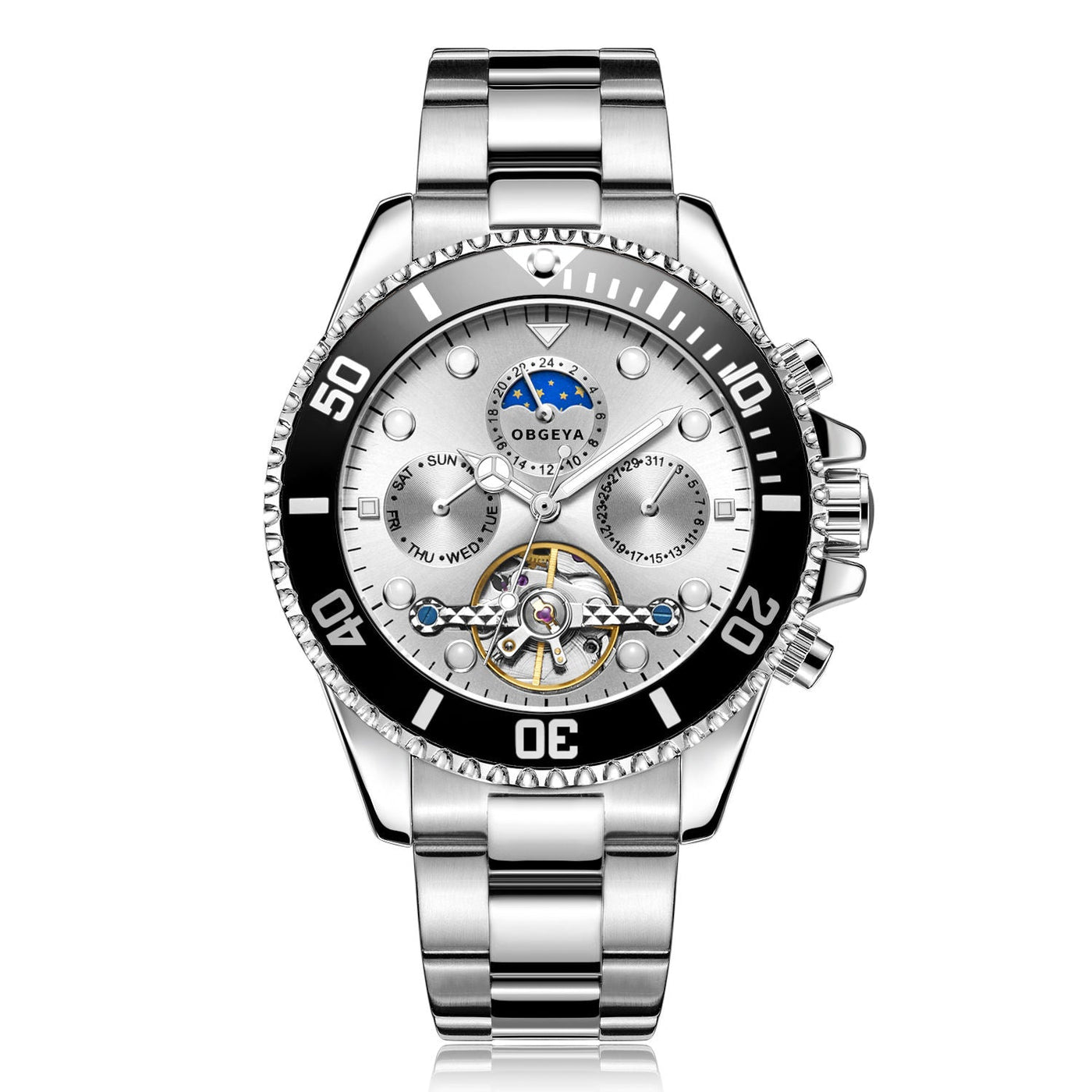 RVS Automatische Tourbillon Horloge