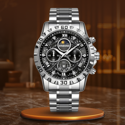 Luxe Chronograaf Horloge met Metalen Band