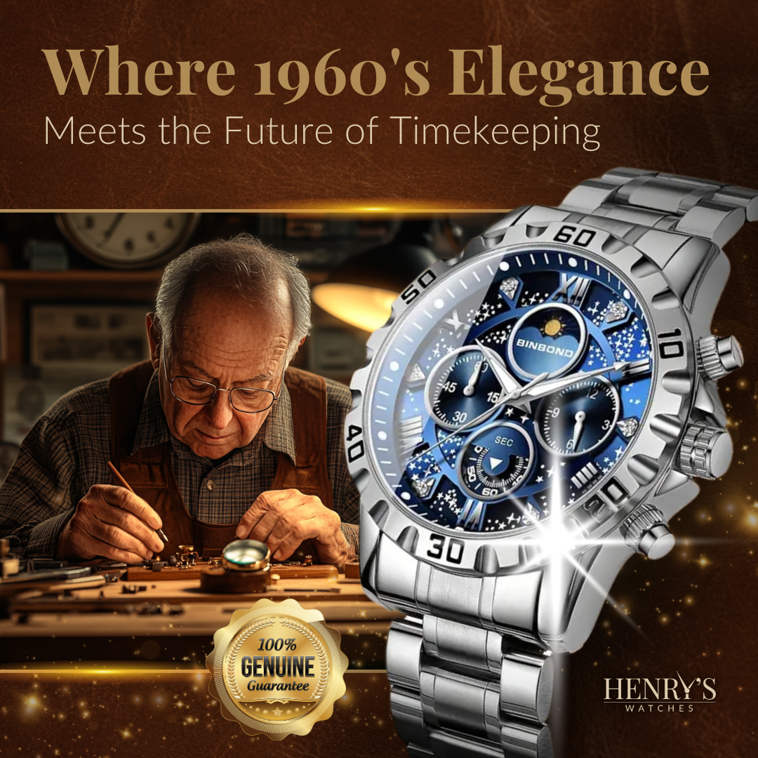 Luxe Chronograaf Horloge met Metalen Band