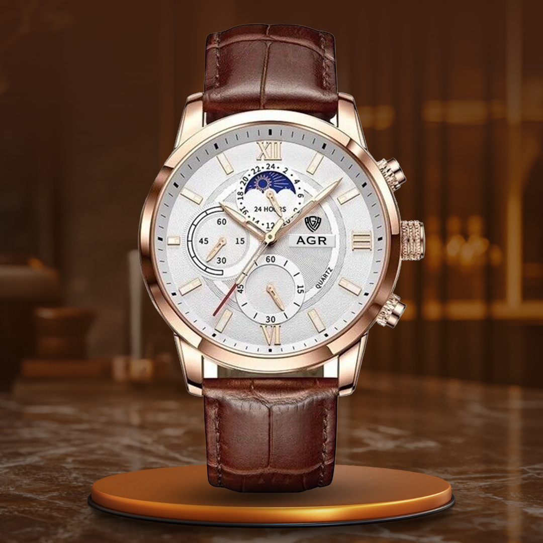 van Wennink© - Luxe Leren Quartz Horloge
