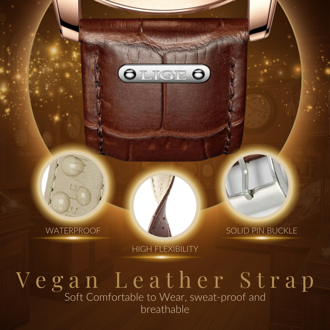 Premium Leren Band Chronograaf Horloge