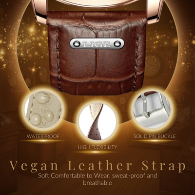 Premium Leren Band Chronograaf Horloge