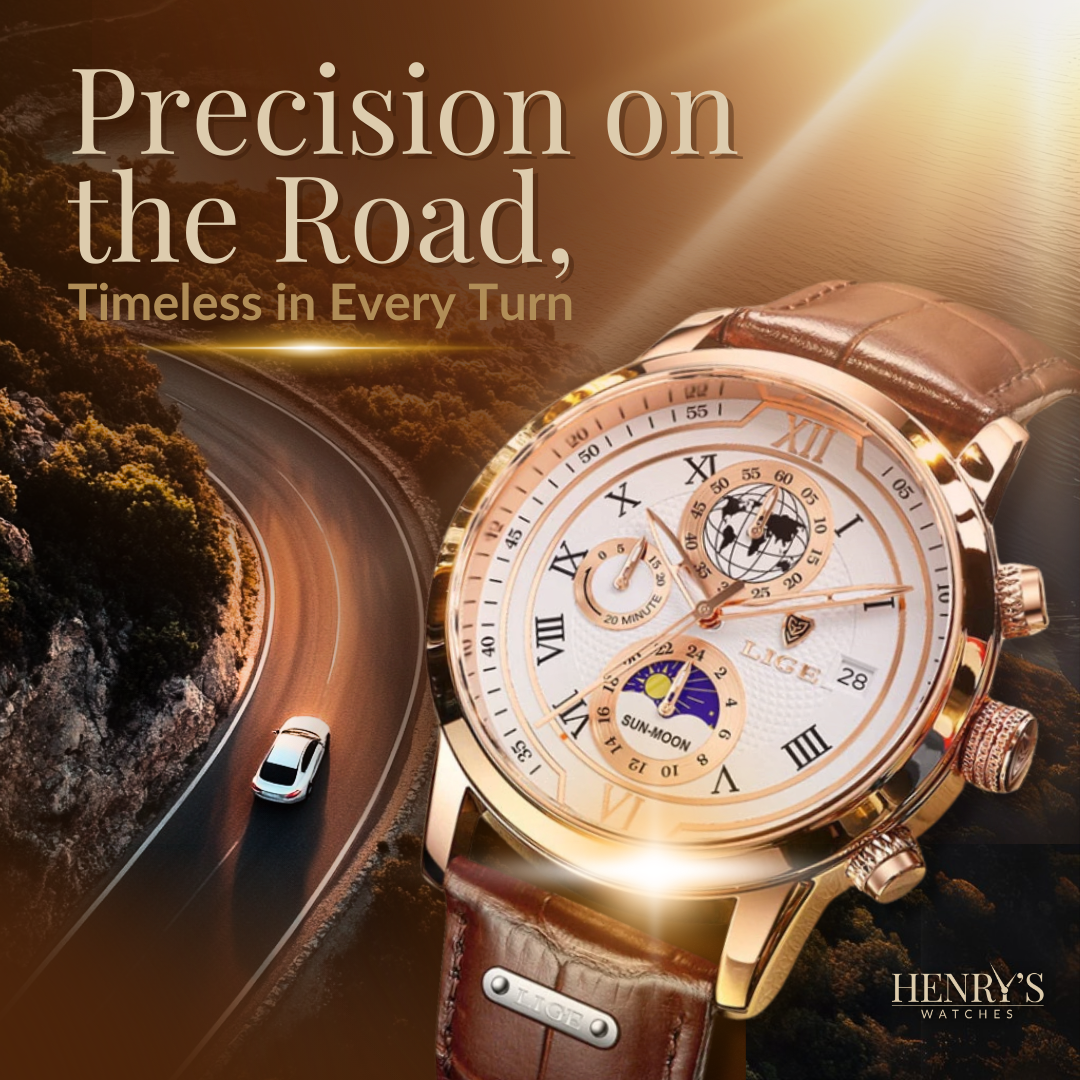 Premium Leren Band Chronograaf Horloge