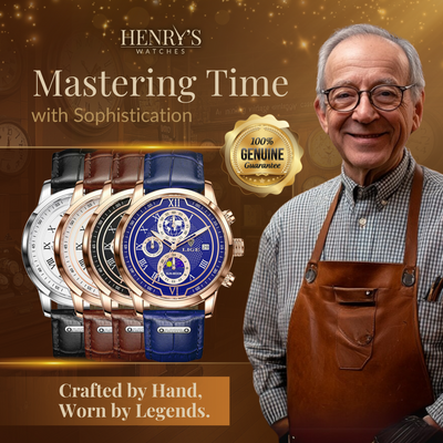 Premium Leren Band Chronograaf Horloge