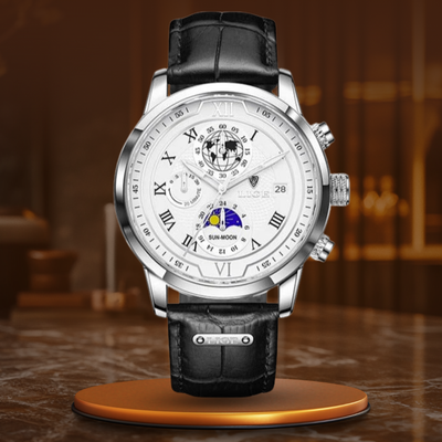 van Wennink© - Premium Leren Chronograaf Horloge