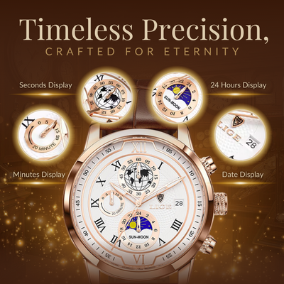 Premium Leren Band Chronograaf Horloge