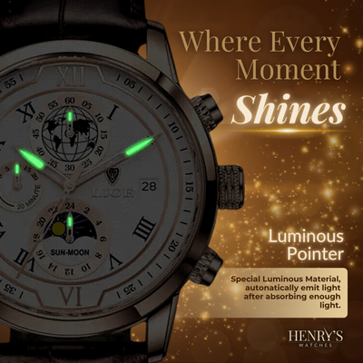 Premium Leren Band Chronograaf Horloge