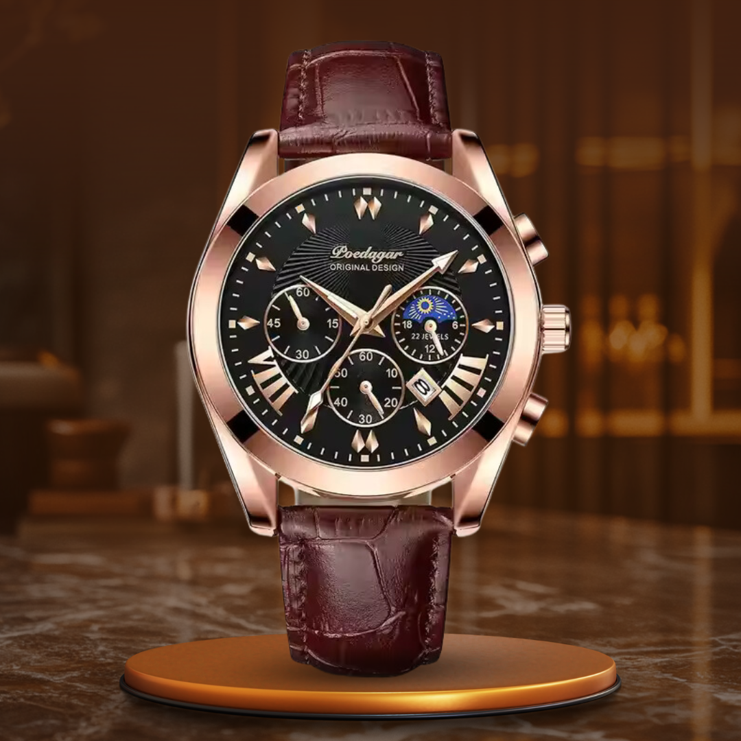 van Wennink© - Elegante Leren Horloge met Band