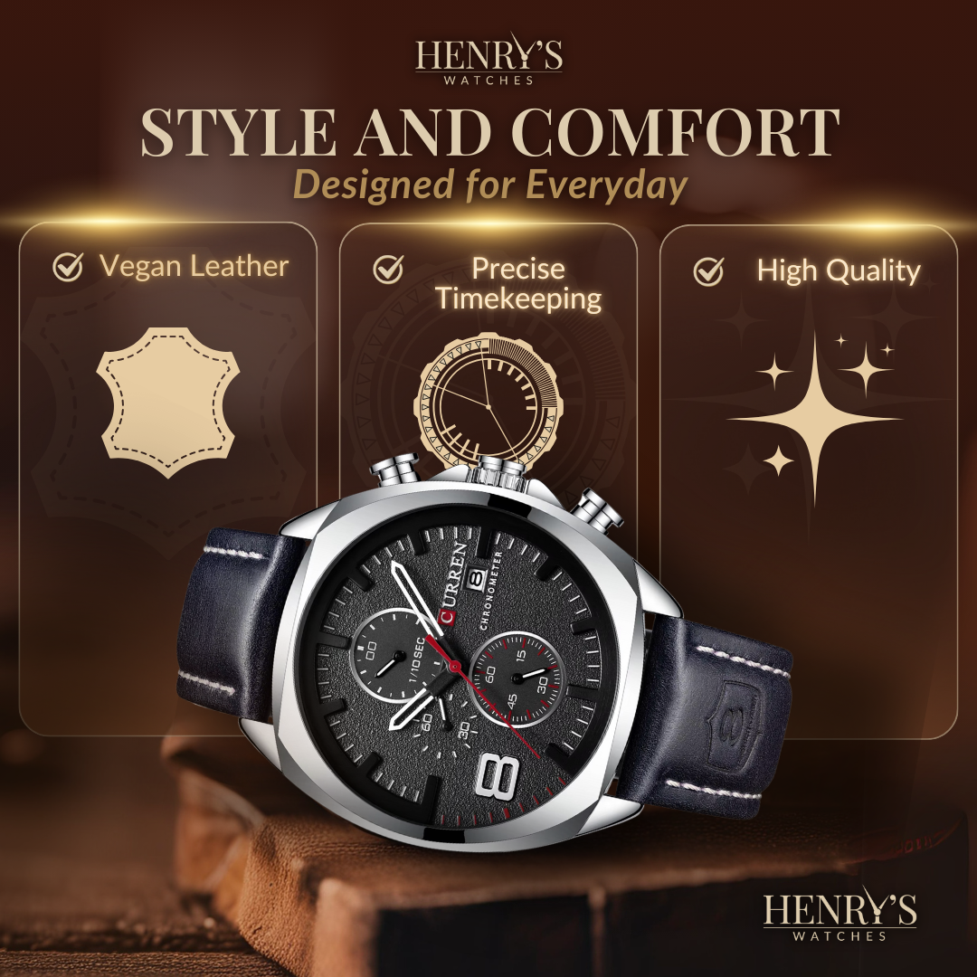 Classic Chronograph Sport Militair Horloge