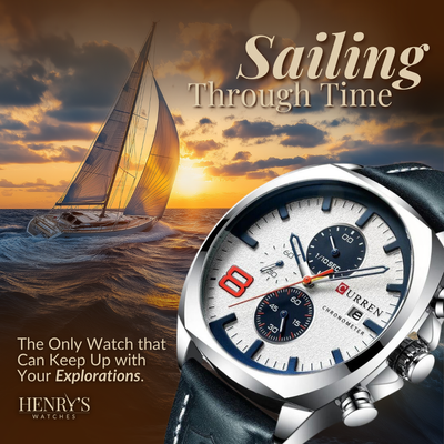 Classic Chronograph Sport Militair Horloge