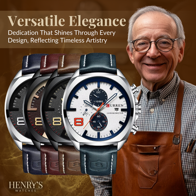 Classic Chronograph Sport Militair Horloge