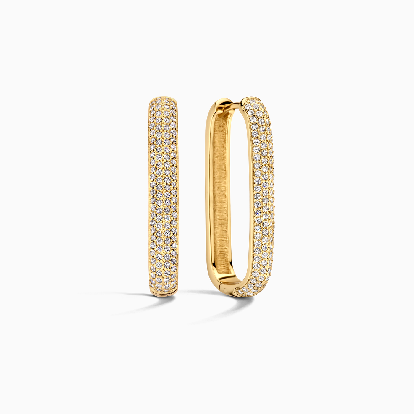 Store Icon Pavé Hoops | 16k Goud