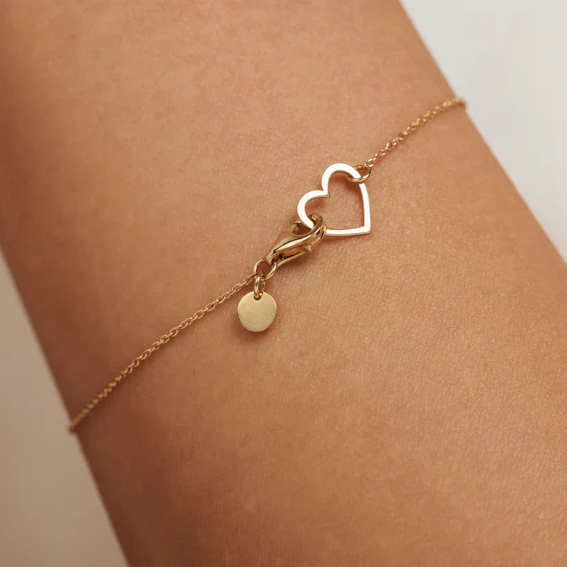 Lilou Coeur Armband | 14k Goud