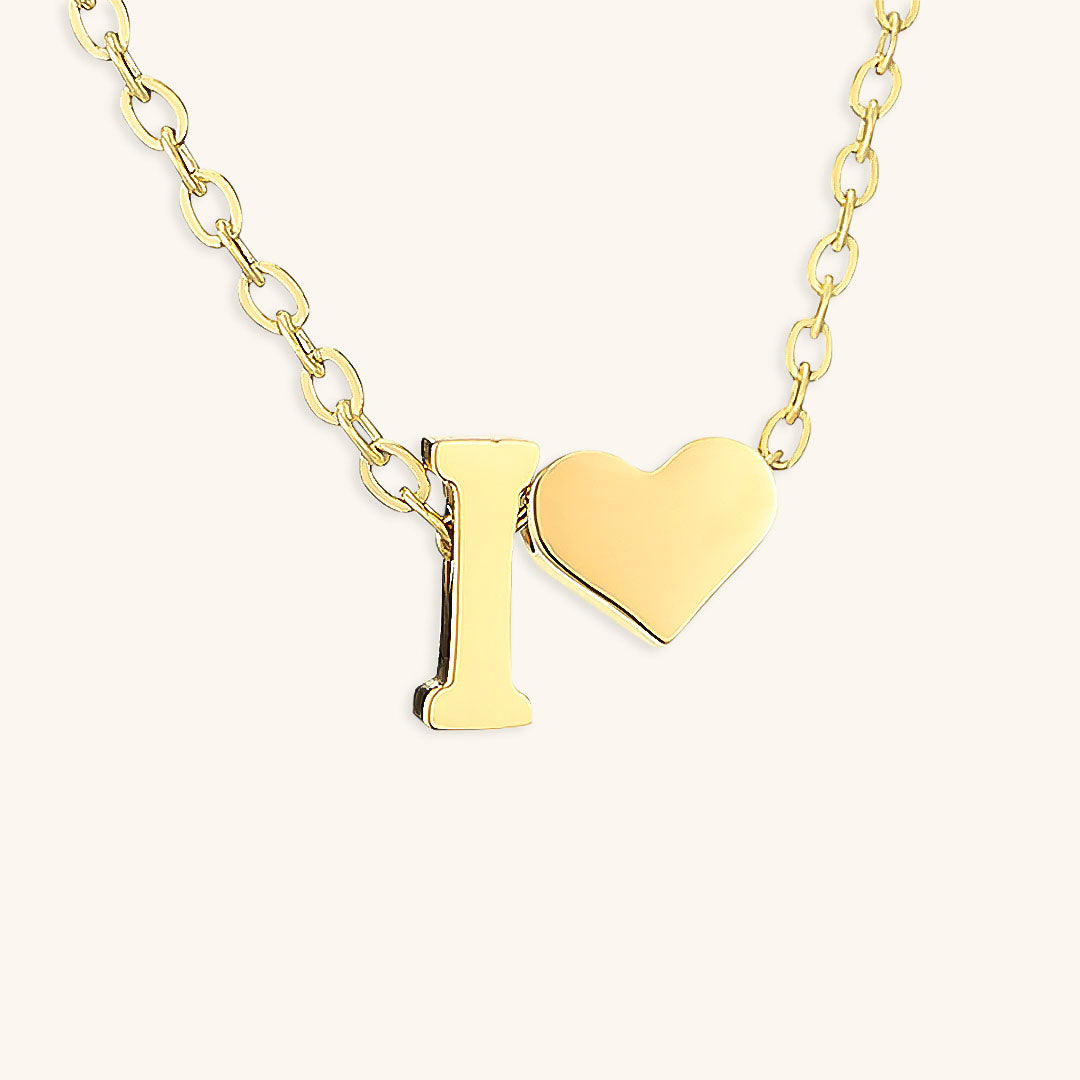 naam ketting met de initiaal Ria | 18k Goud