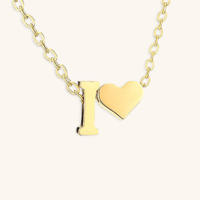 naam ketting met de initiaal Ria | 18k Goud