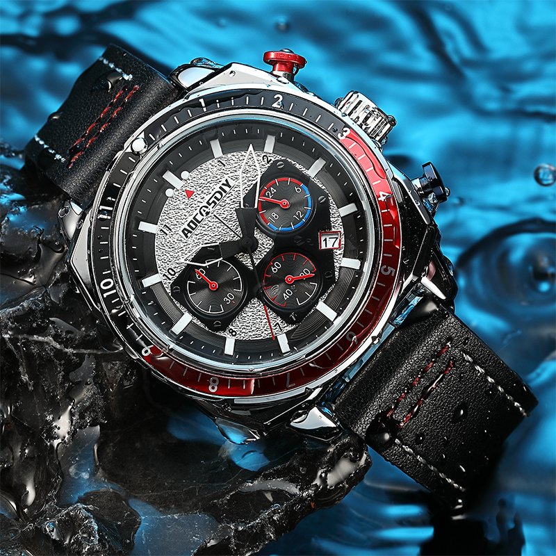 Luxe Chronograaf Sport Quartz Horloge