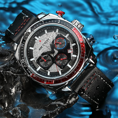 Luxe Chronograaf Sport Quartz Horloge