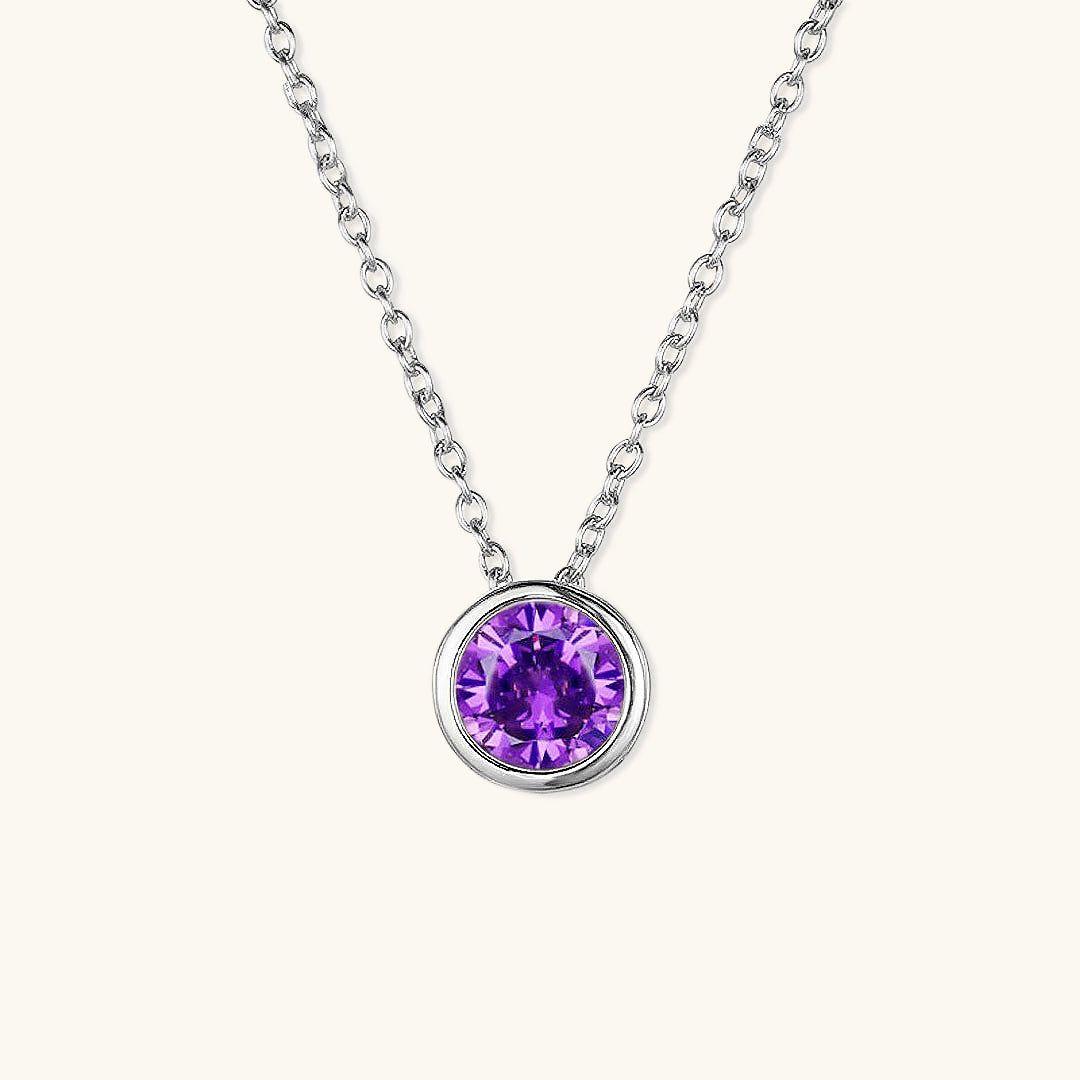 Amelia Halsketting met Geboortesteen | 18k Goud