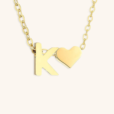 naam ketting met de initiaal Ria | 18k Goud