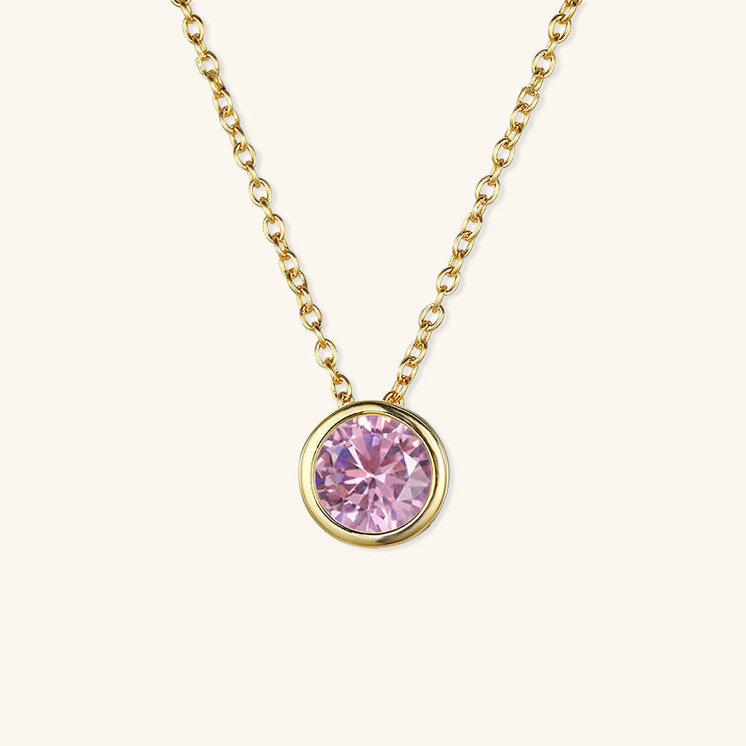 Amelia Halsketting met Geboortesteen | 18k Goud