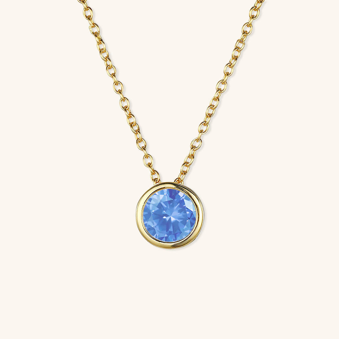 Amelia Halsketting met Geboortesteen | 18k Goud