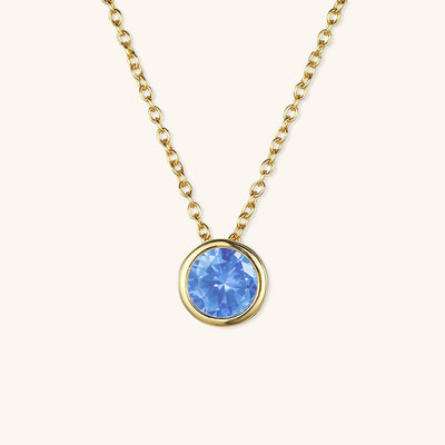Amelia Halsketting met Geboortesteen | 18k Goud