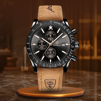 van Wennink© - Stralende Datum Chronograaf Horloge