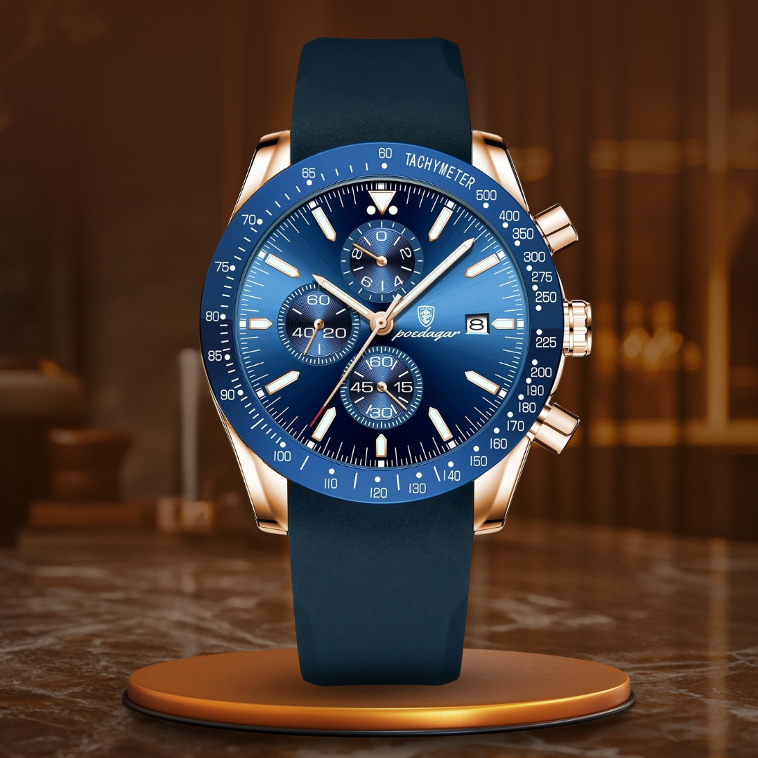 van Wennink© - Stralende Datum Chronograaf Horloge