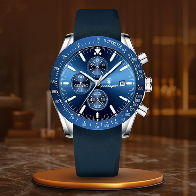 van Wennink© - Stralende Datum Chronograaf Horloge