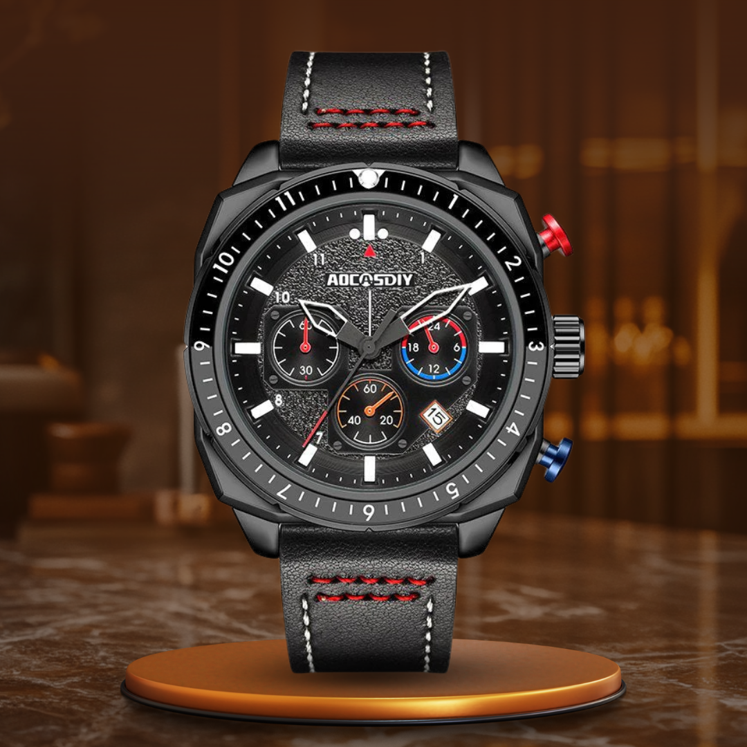 Luxe Chronograaf Sport Quartz Horloge