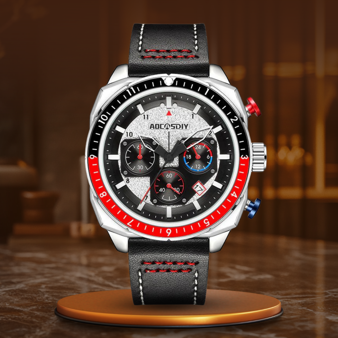 Luxe Chronograaf Sport Quartz Horloge