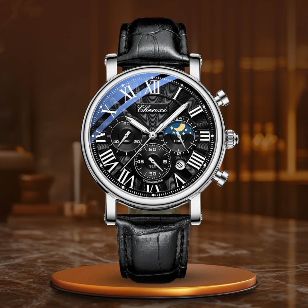 van Wennink© - Luxe Leren Kwarts Horloge