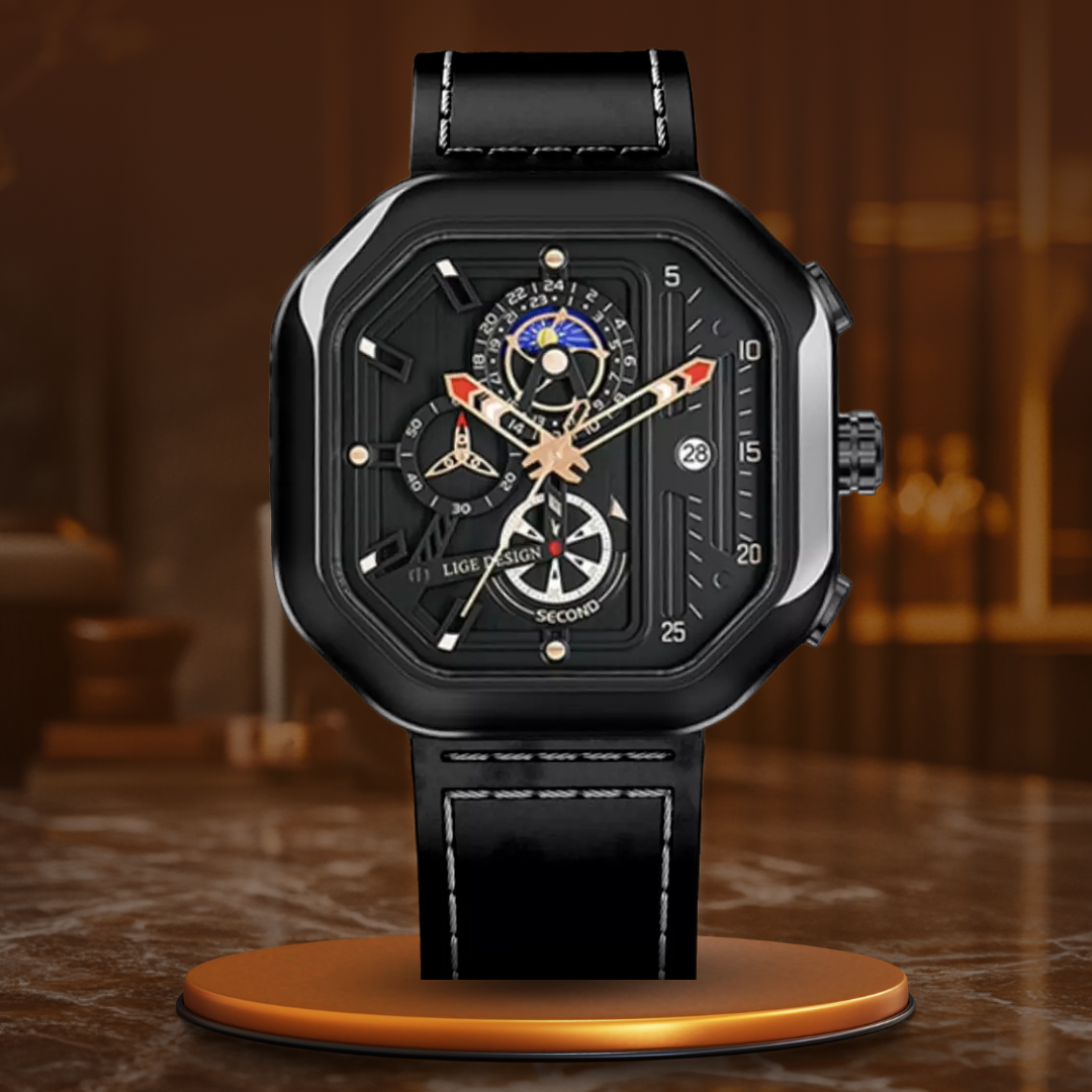 Luxe Quartz Chronograaf Horloge