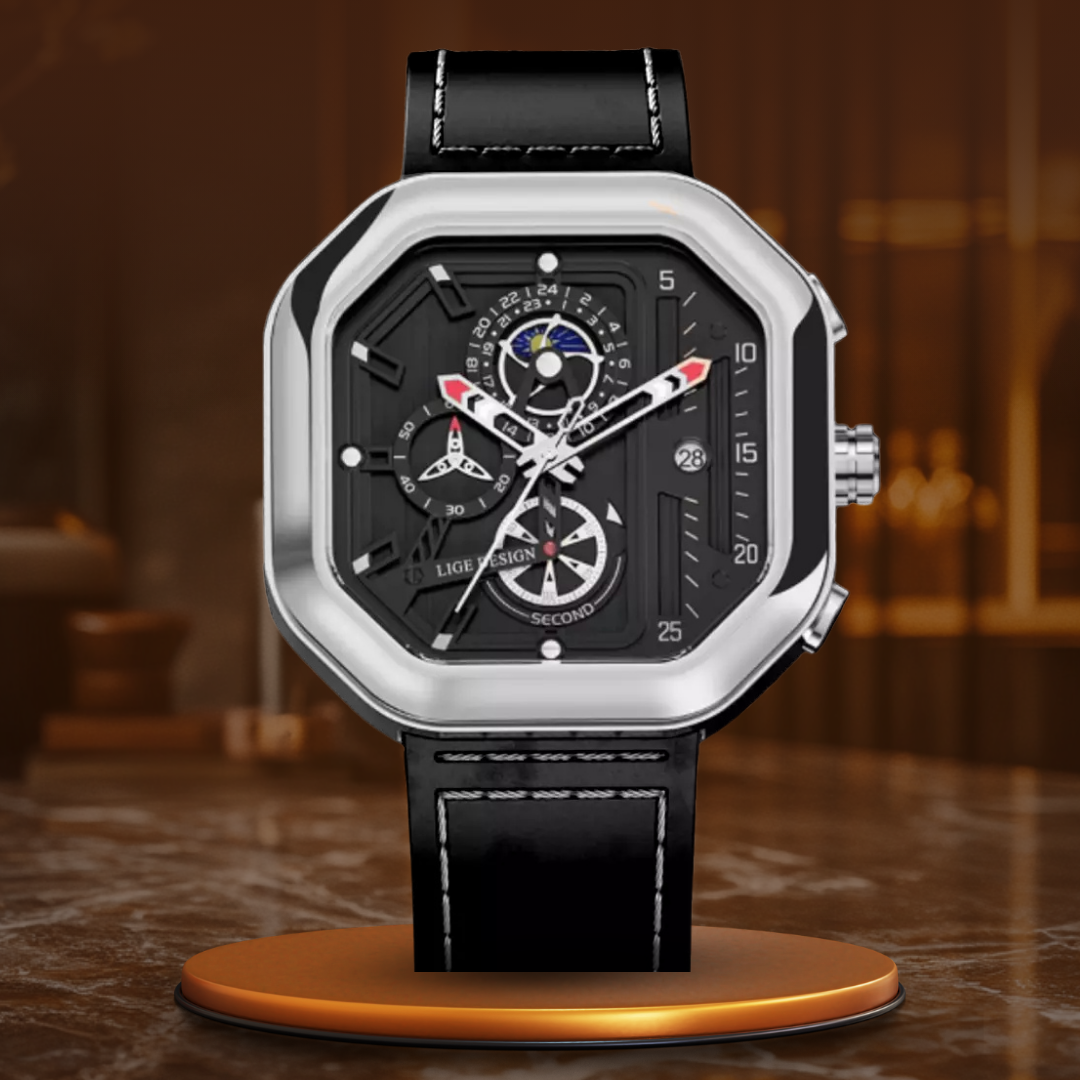 Luxe Quartz Chronograaf Horloge