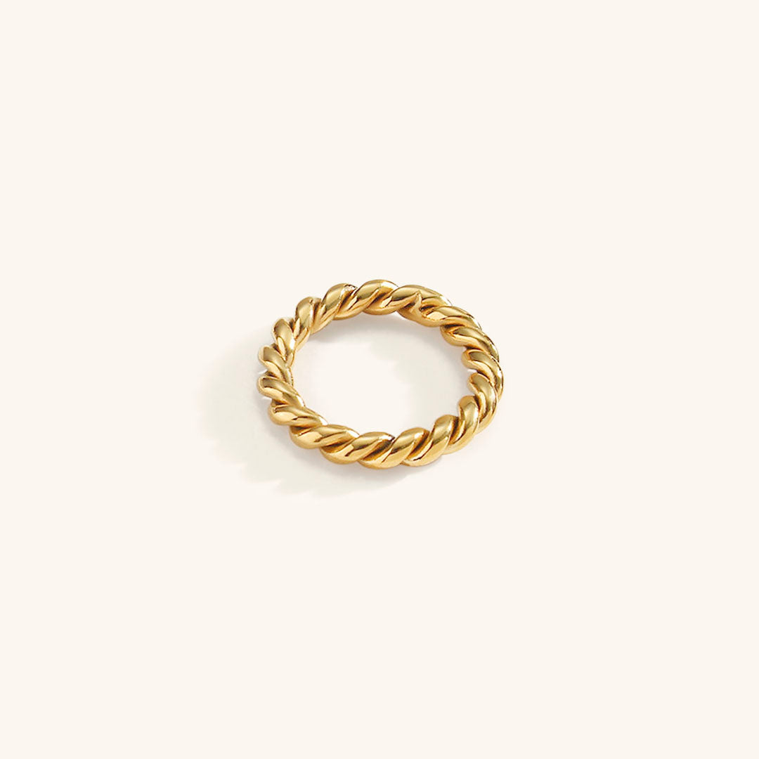 Melody Twist Ring | 18k Goud