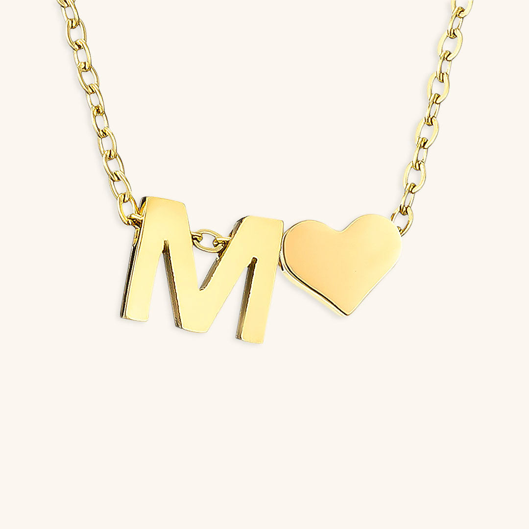 naam ketting met de initiaal Ria | 18k Goud