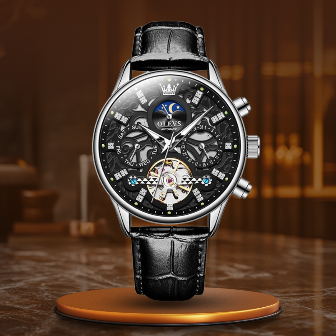 van Wennink© - Mechanisch Automatisch Horloge met Luxe Leren Band