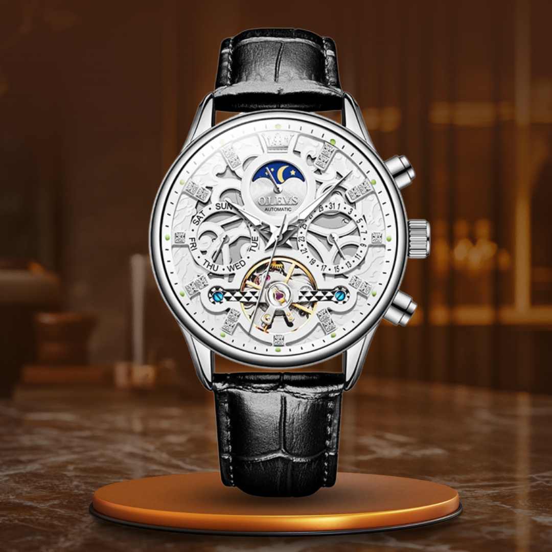 van Wennink© - Mechanisch Automatisch Horloge met Luxe Leren Band