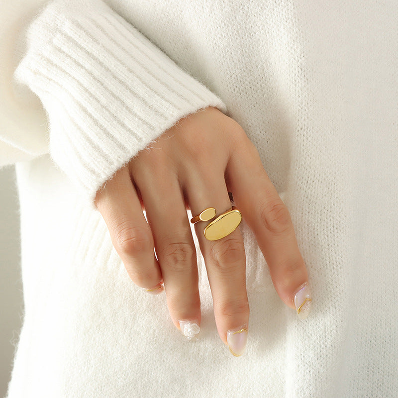 Minimalistische Ring Odyssee | 18k Goud