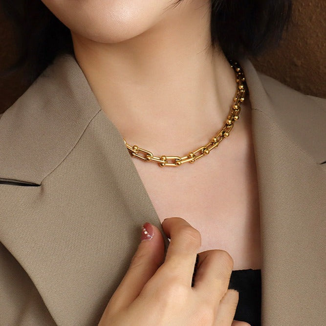 Kaskade Halsketting | 18k Goud