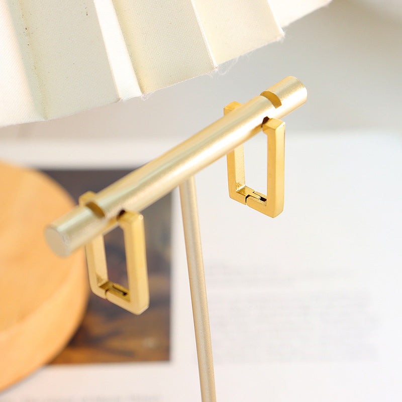 Geometrische Oorbellen Terra | Goud 18k