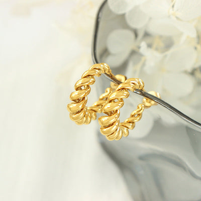 Gouden Oorringen Aurum Twist | 18k Goud