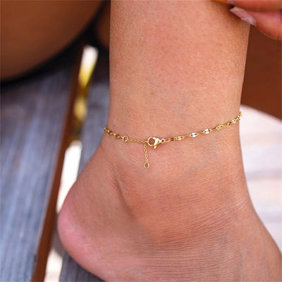 Ankelarmband Charlotte | 18k Goud