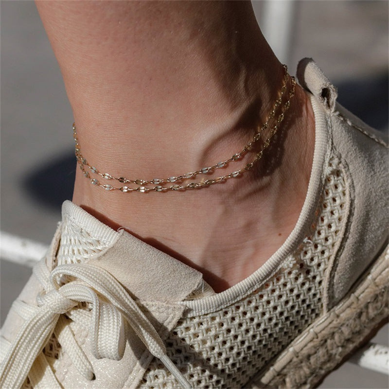 Ankelarmband Charlotte | 18k Goud